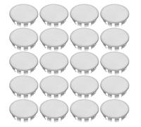 20 Pezzi Tappo per Foro Pannello Elettrico, Testa Piatta, 1/2 Pollice | Acciaio Inossidabile Spazzolato, Argento, Installazione Semplice, Compatibilità Estesa, per Data Center e Quadri