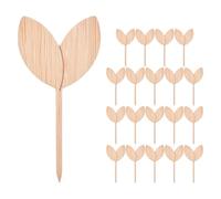 20 Pezzi Targhette in Legno per Piante, Moderne | Fiorerie e Ristoranti, Decorative e Portatili, Uso Semplice, Adatte a Piante in Vaso e Aiuole