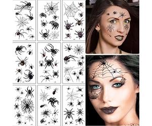 20 Pezzi Tatuaggi Temporanei Halloween, Tatuaggi Halloween Ferite Viso, Special Effects Halloween Makeup Set, Cicatrici Finte Halloween, Tatoo Cicatrici Zombie Joker Adesivi Costume Festa Decorazione