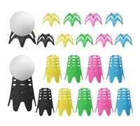 20 Pezzi Tee da Golf in Plastica, Simulatore di Golf in Plastica Tee da Allenamento per Pratica di Golf Tee per Prato Casa Fuori Atleti Amanti del Golf (10 Alti e 10 Piccoli, Multicolore)