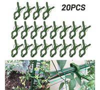 20 Pezzi Tessuto Clip Caricato a Molla Pianta da Giardino Farfalla Plastica