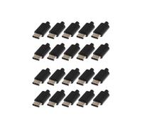 20 Pezzi Tipo C Usb3.1 3A Connettori USB A Ricarica Rapida Spina Jack Maschio Terminali Elettrici Saldatura Cavo Dati DIY Nero