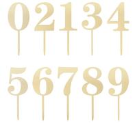 20 Pezzi Topper per Torta Numerico Grande in Acrilico, Elegante | Riutilizzabile, Facile da Usare, Non Rovina la Superficie, Adatto a Varie Occasioni, Decorazione Raffinata