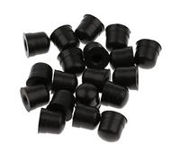 20 pezzi Trombone Slide Bow Rubber End Tip Bumper per Trombone Accessori di Riparazione Nero