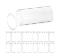 20 Pezzi Tubi per Monete in Plastica con Coperchio a Vite | Ps Trasparente, Protezione Antipolvere e Antiumidità, per Collezionisti e Attività, Ordine Efficiente