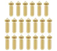20 Pezzi ugelli 0.4 stampante 3d, 3d printer brass nozzle, Ugelli in Ottone per Stampanti 3D, 8 pezzi da 0,4 mm e 3 pezzi da 0,2 mm, 0,6 mm, 0,8 mm, 1,0 mm, per Anycubic Kobra 3, Kobra 3 Combo