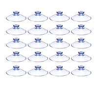 20 Pezzi Ventose Trasparenti Ventose Piccole in Plastica per Vetro Ventosa Trasparente Senza Gancio per Vetro Piastrelle Tavolo Finestra Armadio - 30mm