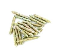 20 Pezzi Vite a Vite per Mobili con Vite di Carpenteria a Due estremità per Giunti Resistenti di Legno di Ferro Premium per Produttori di Mobili