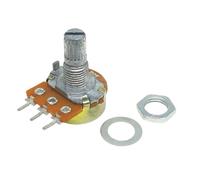 20 pezzi WH148 B10K potenziometro lineare 15 mm albero potenziometro con dadi e rondelle potenziometri