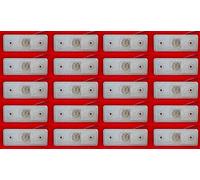 20 Pezzi X 24V LED Anteriore Bianco Trasparente Indicatore Laterale Luci Per