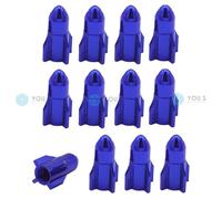 20 Pezzi YOU.S Alu Razzo Blu Tappi Valvola Tappo Per Auto PKW LKW - NUOVO