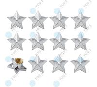 20 Pezzi YOU.S Alu Stern Ventilkappen Argento Copertura Per Auto PKW LKW