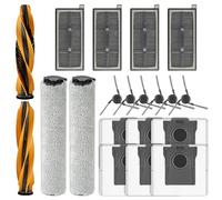 (20 pezzi) Z60 Ultra Roller Complete parti di ricambio per MOVA Z60 Ultra Roller Complete / Z60 Ultra Roller Standalone, 2 spazzole rotelle, 2 mop, 4 filtri HEPA, 6 sacchetti per la polvere, 6