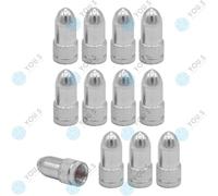 20 Pezzo You.S Alluminio Cartucce Coperture Valvole Argento Con Tenuta per Auto