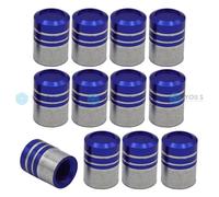 20 Pezzo You.S Alluminio Cilindro Tappi Valvola Argento-Blu con Guarnizione Auto
