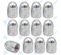 20 Pezzo You.S Alluminio Coperture Valvole Argento con Guarnizione per Auto Pkw