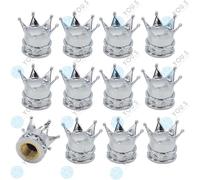 20 Pezzo You.S Coperture Valvole Corona IN Argento per Auto Camion Moto Bici