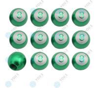 20 Pezzo You.S Coperture Valvole Palla Biliardo 8 Grün per Auto Camion Moto Bici