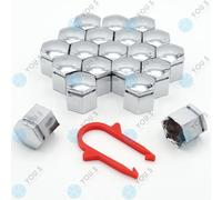 20 Pezzo You.S M21 Chrome-Look Argento Bullone Copertura + Gancio Sospensione