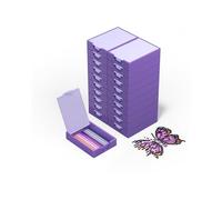 20 piccoli contenitori antistatici per pittura a diamante, impilabili, organizer e line-up, confezione scatola (viola)