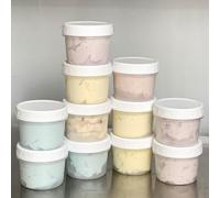 20 piccoli contenitori per alimenti, bicchieri di plastica da 160 ml, con coperchio a prova di perdite, contenitori riutilizzabili, adatti al microonde e al congelatore