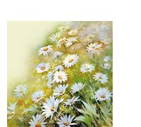 20 piccoli tovaglioli da cocktail con fiori che brillano al sole, motivo a righe, neutro, senza tempo, decorazione da tavolo, feste, feste, fai da te, decoupage, tecnica dei tovaglioli 25 x 25 cm