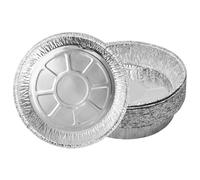 20 Pieze Vaschette Alluminio 8 Pollici, Teglie Rotonde in Alluminio, Teglie Alluminio, Teglie Alluminio Usa e Getta, Contenitori Alluminio, per Cuocere, Arrostire, Cuocere