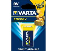 4x Varta Energy 9 V Alcalino