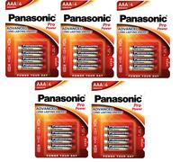 20 pile batterie Stilo AAA PANASONIC PRO POWER 5 blister