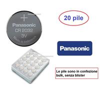 20 pile CR2032 Litio Panasonic bulk