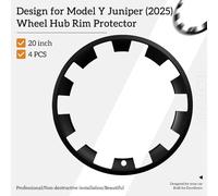 20 pollici 4 pezzi per Tesla Model Y Juniper 2025 mozzo ruota protezione cerchione prestazioni protezione patch cerchione ABS copriruota coprimozzi
