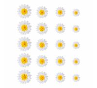 20 pompon di carta velina, fiori decorativi, margherite, girasole, palline di carta fatte a mano, colore bianco, per matrimoni, compleanni, feste (6-12 pollici)