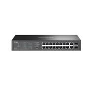 20-PORT 1G EASY MANAGED SWITCH - 16-P POE+ STEEL CASE AND FANLESS