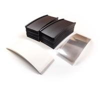 20 porta etichette magnetiche pretagliate 50 x 80 mm