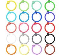 20 portachiavi con piccolo anello rotondo portachiavi anelli portachiavi anelli di salto, per gioielli, collane, bracciali, orecchini, artigianato, ornamenti e arti fai da te