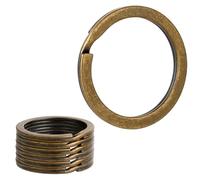 20 portachiavi in bronzo, 20 mm, anello portachiavi piatto, in metallo, accessorio per chiavi per la casa, l'auto, l'ufficio, le chiavi, il fissaggio, gli arti e i mestieri, accessori fai da te