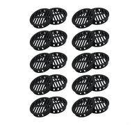20 prese d'aria rotonde in rete ABS per una migliore ventilazione in ambienti di casa e ufficio (nero)