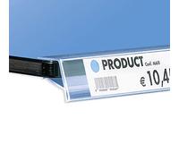 20 Profili Portaprezzo ad Incastro per Ripiani - 100x1,8h cm