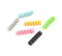 20 protezioni per cavi di ricarica per telefono, in morbido silicone USB, protezione contro le fratture, colore casuale