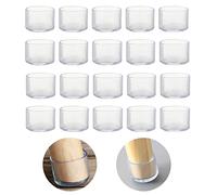 20 protezioni rotonde per gambe della sedia in silicone da 32 mm, copri gambe per sedie, tappi per gambe per sgabello per prevenire graffi del pavimento in legno duro e ridurre il rumore