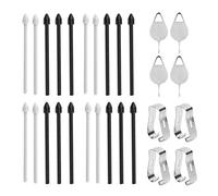 20 Punte di Ricambio per Note10/Note10+ con 20 Punte per Penna, 4 Aghi, 4 Pinzette per Tab S6/T860/T865 (BLACK)