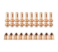 20 punte ed elettrodi per taglierina al plasma per Miller 875, compatibili con torce XT60 e XT60M, numeri di parte 249929 e 256026, kit di materiali di consumo 60A
