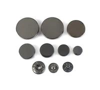 20 pz 10-25mm Bottoni Automatici Bottoni a Pressione in Metallo Bottoni Automatici per Cucire Vestiti Giacca Cappotto Accessori per Cucire, Nero, 25mm