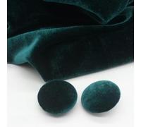 20 PZ 10-28 MM Velluto Oro Bottoni Rotondi Rivestiti in Stoffa Bottoni in Velluto con Bottoni con Gambo in Metallo per Abiti Artigianato Cucito-Verde Oliva-23mm