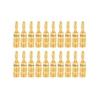 20 pz/10 paia SPINE A BANANA 24K Placcato Oro 4MM Connettore a Banana con Blocco A Vite for jack Audio Spine degli altoparlanti Nero e Rosso(20xL1007)