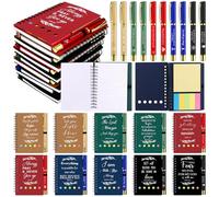 20 pz/10 set regali cristiani Bulk Spiral Religioso Notebook con note adesive Bibbia Versi Penne Cristiane Note Blocchi Scrittura ispiratrice Regali per Donne Uomini Chiesa Colleghi Forniture