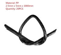 20 Pz 1000mm Nero Pp Saldatura Plastica Bacchette for Paraurti Auto Repair
