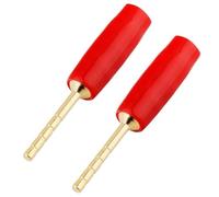 20 pz 2mm piccola spina a banana pin tipo a vite connettore cavo altoparlante audio connettore maschio dritto placcato oro rame(10Red 10Black)
