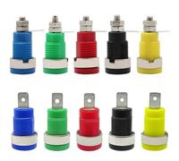 20 pz 32A Isolato 4 MM Spina A Banana Presa jack Montaggio A Pannello Binding Post Connettore Presa Multimetro Testa A Banana Femmina(CP Black x 20pcs)