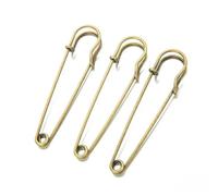 20 pz 38/45/75/80/100mm Spille di Sicurezza Grandi Dimensioni Spilla Base Gancio for Per Serratura FAI DA TE gioielli artigianali Fare Accessori Forniture Materiali(Antique Bronze,65mm)